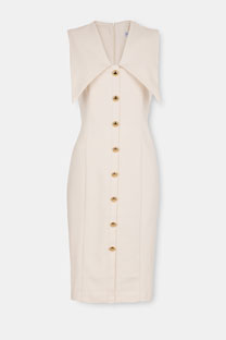 Haljina bez rukava sa naglašenim reverima Tiffany Production